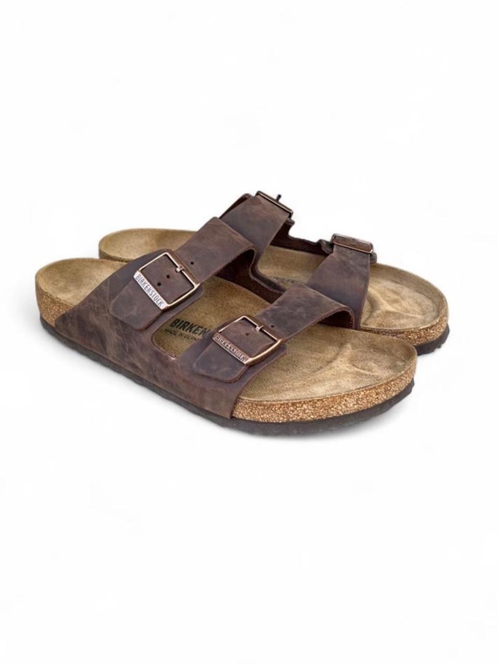 Birkenstock Arizona Habana Brown Oiled Leather Sandals EU 46 Men’s 13 Regular